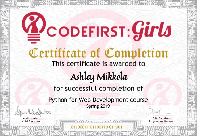 CFG certificate in Python